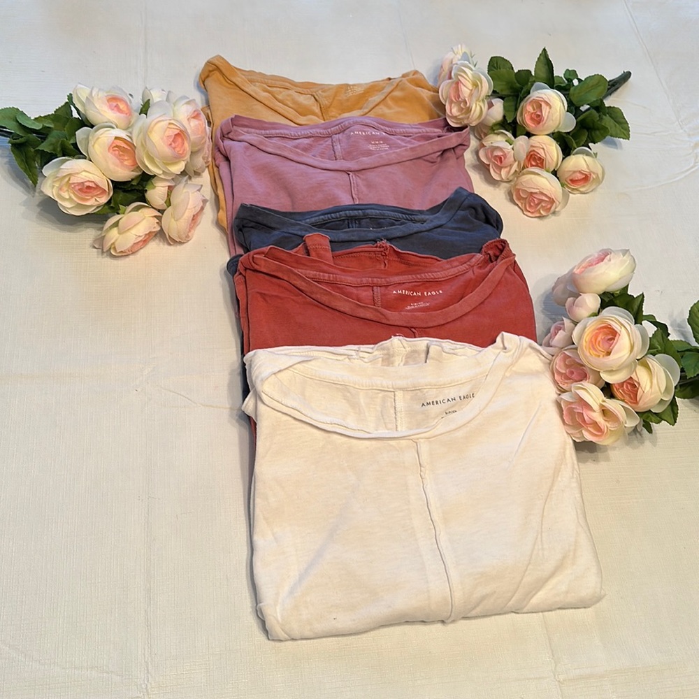 American Eagle Basic Tee Bundle (5)